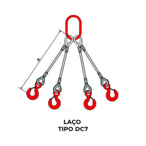 LAÇO/LINGA TIPO DC7/DC9 - Alma Aço