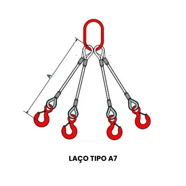 LAÇO/LINGA TIPO A7/A9 - Alma Aço - Image 2