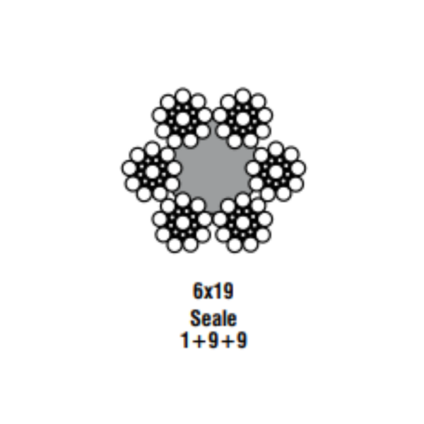 cabo de aço 6x19 para pesca
